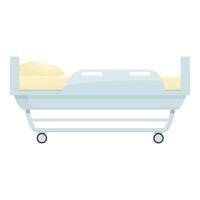 Clinic senior bed icon cartoon vector. Hospital care vector