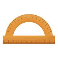 Architect ruler gear icon cartoon vector. Desk chart vector