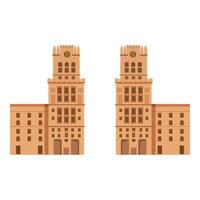 Minsk building icon cartoon vector. State nation vector