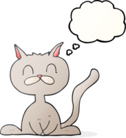 thought bubble cartoon cat png