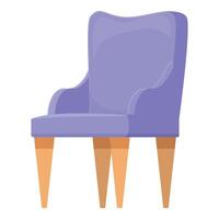 Soft armchair icon cartoon vector. Disaster crack vector