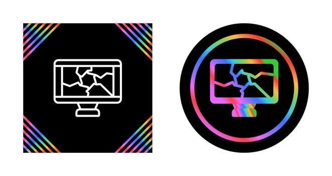 icono de vector de computadora