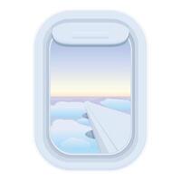 Trip fly fun icon cartoon vector. Outside travel sky vector