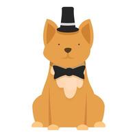 Cute pet costume icon cartoon vector. Canine fun animal vector