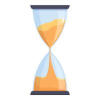 Hourglass time icon cartoon vector. Swift rapid ancient vector