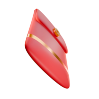 3d interpretazione Cinese rosso Busta png