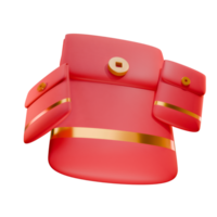 3d le rendu chinois rouge enveloppe png