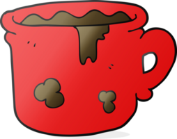 cartoon old coffee cup png