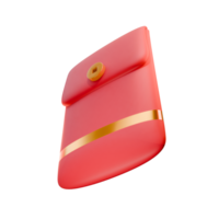 3d renderen Chinese rood envelop png