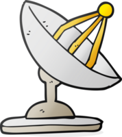 cartone animato satellitare piatto png