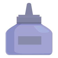 Area bottle icon cartoon vector. Learning paint art vector