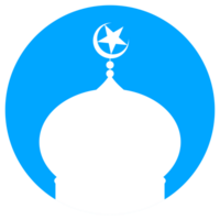 moské tecken silhuett, platt stil, kan använda sig av för ikon, symbol, appar, hemsida, piktogram, konst illustration, logotyp gram, eller grafisk design element. formatera png