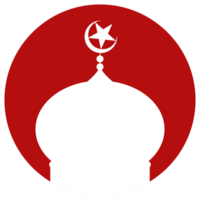 Moschee Zeichen Silhouette, eben Stil, können verwenden zum Symbol, Symbol, Apps, Webseite, Piktogramm, Kunst Illustration, Logo Gramm, oder Grafik Design Element. Format png