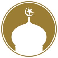 Moschee Zeichen Silhouette, eben Stil, können verwenden zum Symbol, Symbol, Apps, Webseite, Piktogramm, Kunst Illustration, Logo Gramm, oder Grafik Design Element. Format png