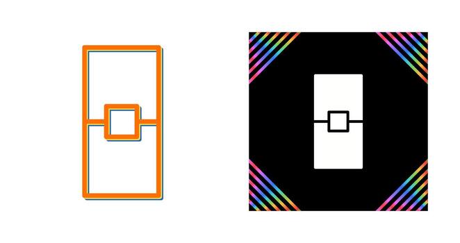 rectángulo vector icono