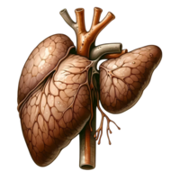 ai gegenereerd menselijk organen anatomie voor biologie medisch onderwijs png