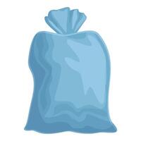 Plastic bag icon cartoon vector. Garbage box vector