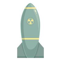 Embarcacion militar nuclear icono dibujos animados vector. guerra fuego explosión vector