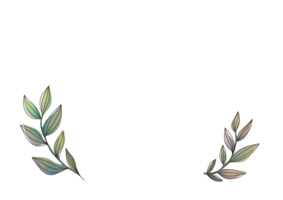 Einladungen Rahmen mit Hand gemalt zart Blätter, Geäst. romantisch Blumen- Kränze zum Hochzeit Gruß Karten, Einladung. Aquarell Blumen- Clip Art Internatsschüler mit transparent Kopieren Raum Hintergrund png