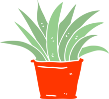 plante d'intérieur de dessin animé illustration couleur plate png