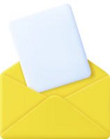 Envelope with paper documents icon. png