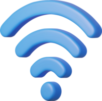 3d Wifi signal, png