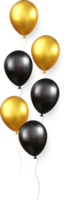 oro nero palloncini png