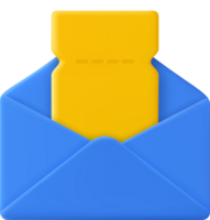 Envelope with paper documents icon. png