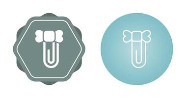 Paperclip with ribbon Vector Icon