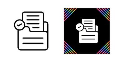 Document Check Vector Icon