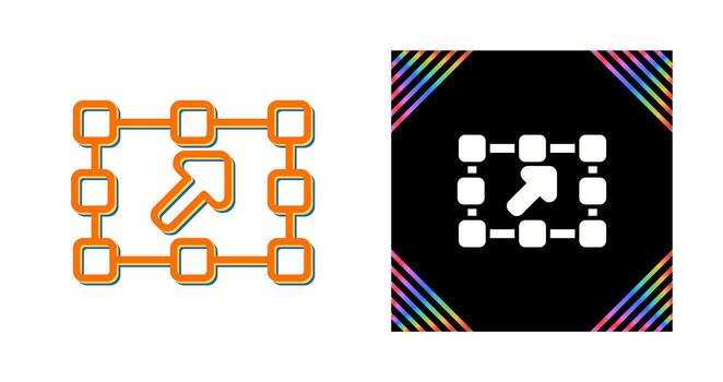 transformar vector icono