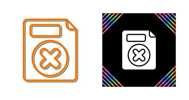 Eliminar botón vector icono