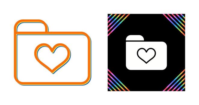 icono de vector de carpeta