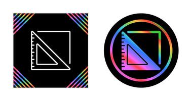 Triangular Ruler Vector Icon