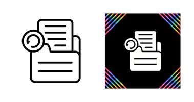Document Undo Vector Icon