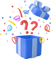 3d Mystery Gift Box png