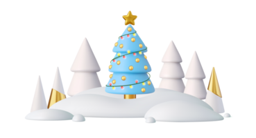 3D-Weihnachtsbäume png