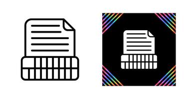 Document Insert Table Vector Icon