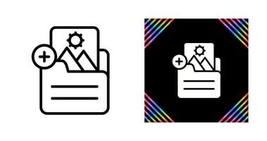 Document Insert Image Vector Icon