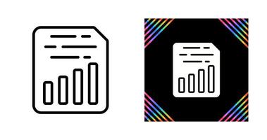 Document Insert Chart Vector Icon