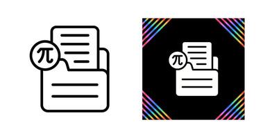 Document Insert Formula Vector Icon