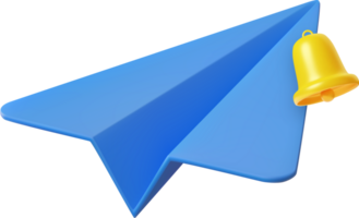 3d Papier Flugzeug Symbol. png