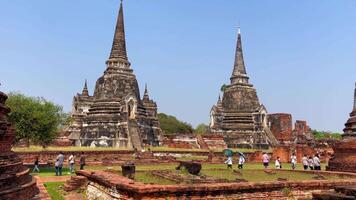 histórico cidade do ayutthaya, Tailândia video