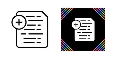 Document Insert Icon Vector Icon