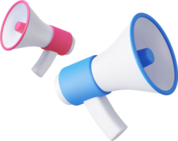 3d Plastik Megaphone png