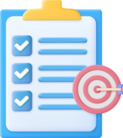 3d Clipboard, checklist symbol. png