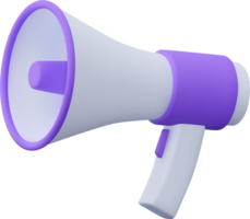 3d Plastik Megaphone png