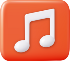 3d music Note symbol icon. png