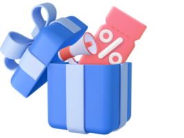 3d gift box png