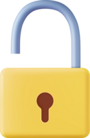 Blue locked and unlocked padlocks png